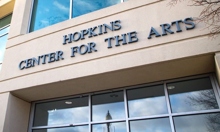 Outside Hopkins Center for the Arts
